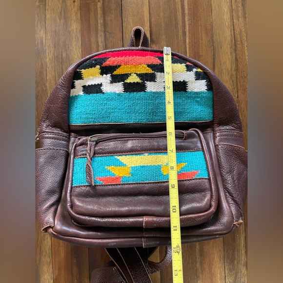 American Darling western saddle blanket leather backpack - Picture 12 of 14